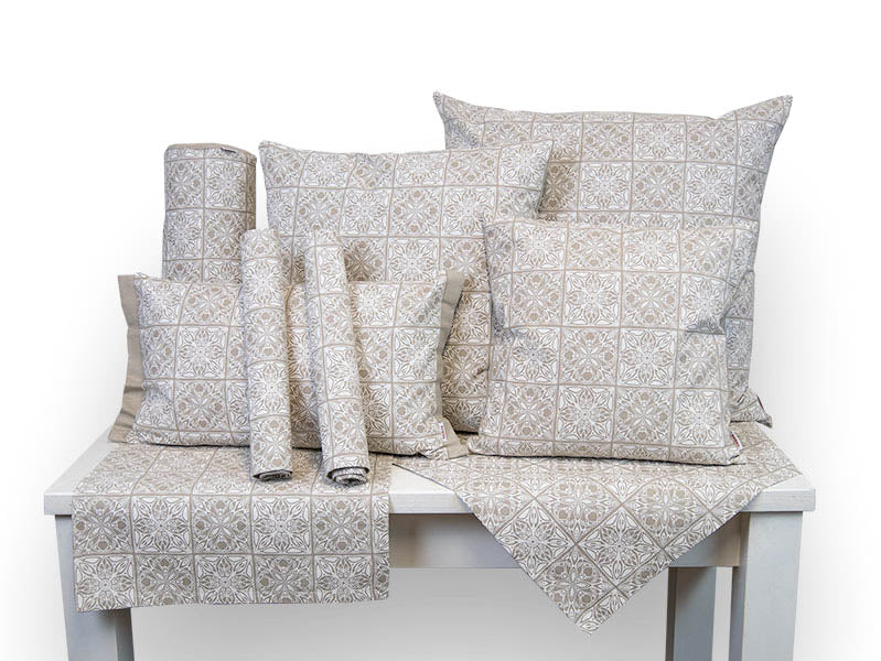 Table runner approx. 40x130 cm, tile print, beties "Arabesque"