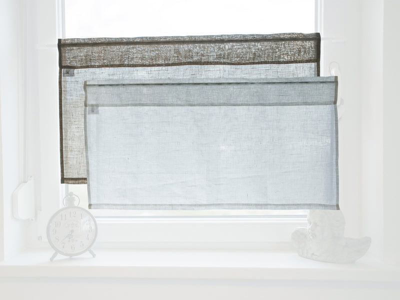 Cafe curtain approx. 85x45 cm 100% linen beties "Linen"