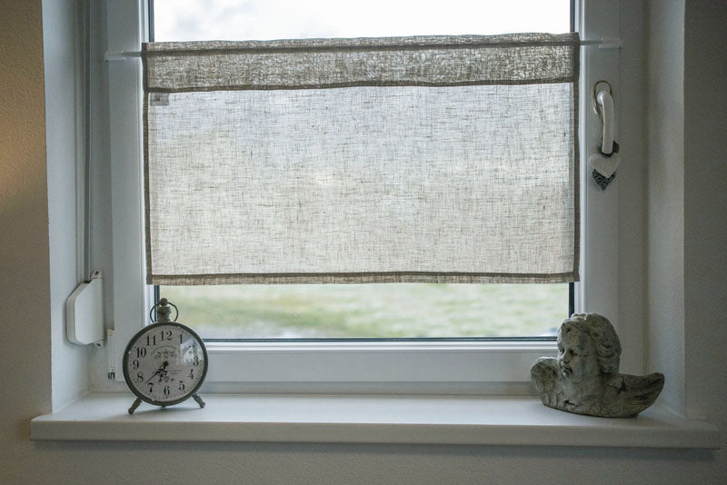 Cafe curtain approx. 85x45 cm 100% linen beties "Linen"
