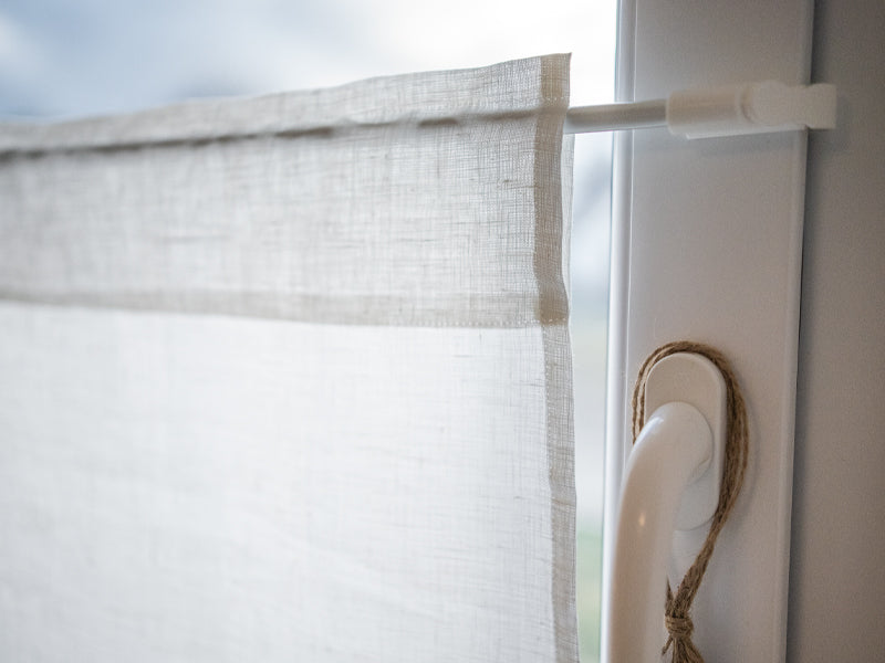 Cafe curtain approx. 85x45 cm 100% linen beties "Linen"