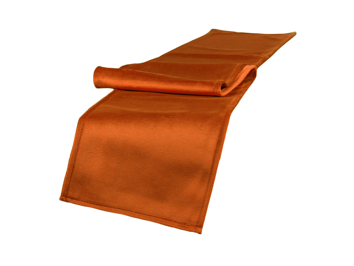 Tischband ca. 18x140 cm rost-orange beties "Samt&Sonders"