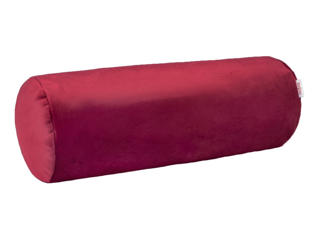 Nackenrollen Hülle ca. 15x40 cm karmin-rot beties "Samt&Sonders"