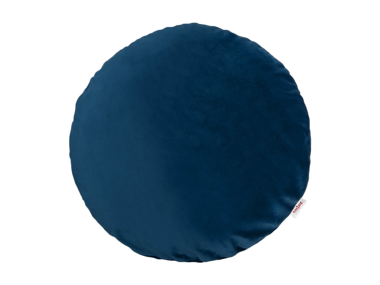 Kissenhülle rund ca. 40 cm Ø admiral-blau beties "Samt&Sonders"