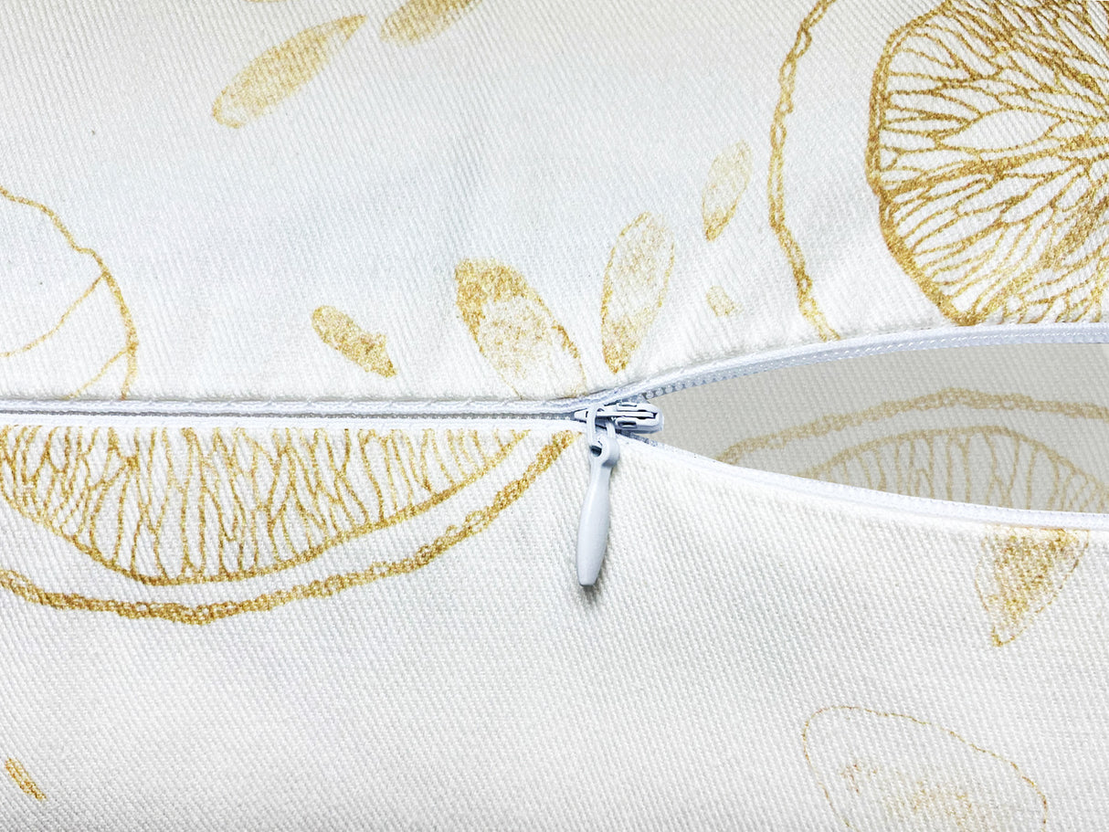 High-quality cushion cover approx. 25x35 cm made of 100% cotton – lemon design from the beties "Italy Collection"