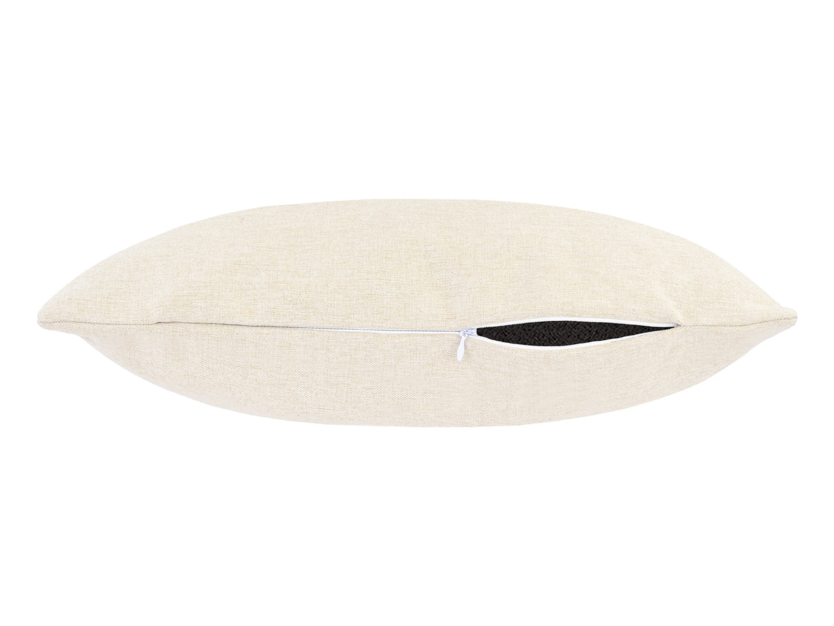 beties Wunschton Kissenhülle 30x50 cm Macciato Beige – liegend, melierter Möbelstoff Dekokissen