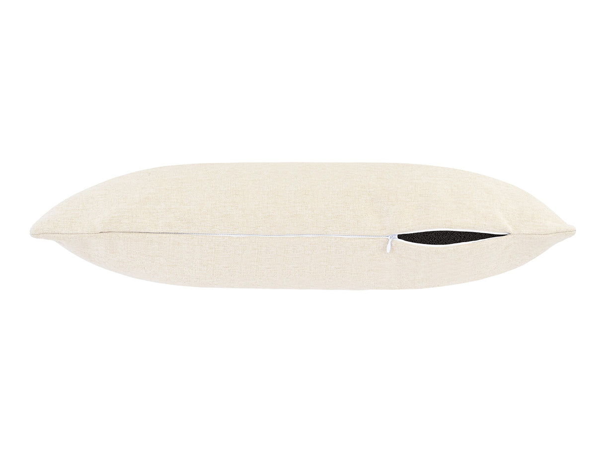 beties Wunschton Kissenhülle 30x70 cm Macciato Beige – liegend, melierter Möbelstoff Dekokissen