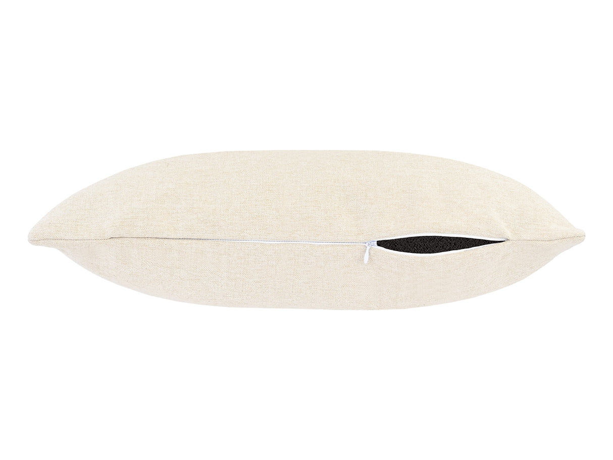 beties Wunschton Kissenhülle 40x60 cm Macciato Beige – liegend, melierter Möbelstoff Dekokissen