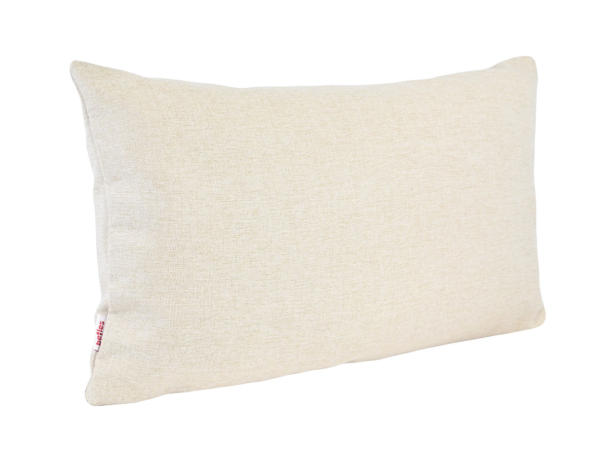 beties Wunschton Kissenhülle 40x60 cm Macciato Beige – Schrägansicht, melierter Möbelstoff Dekokissen