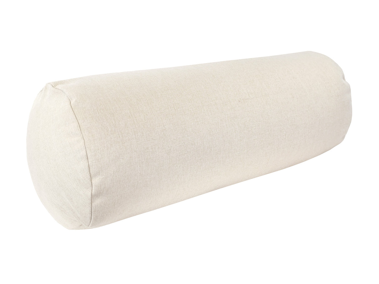 beties Wunschton XL Rollenhülle 25x70 cm Macciato Beige – Schrägansicht, melierter Möbelstoff