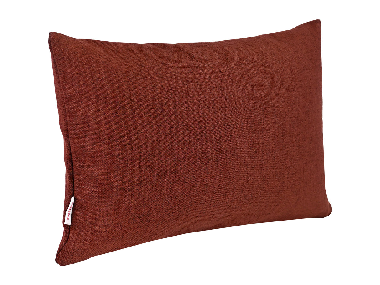 beties Wunschton Kissenhülle Rusty Bordeaux 25x35 cm – schräg