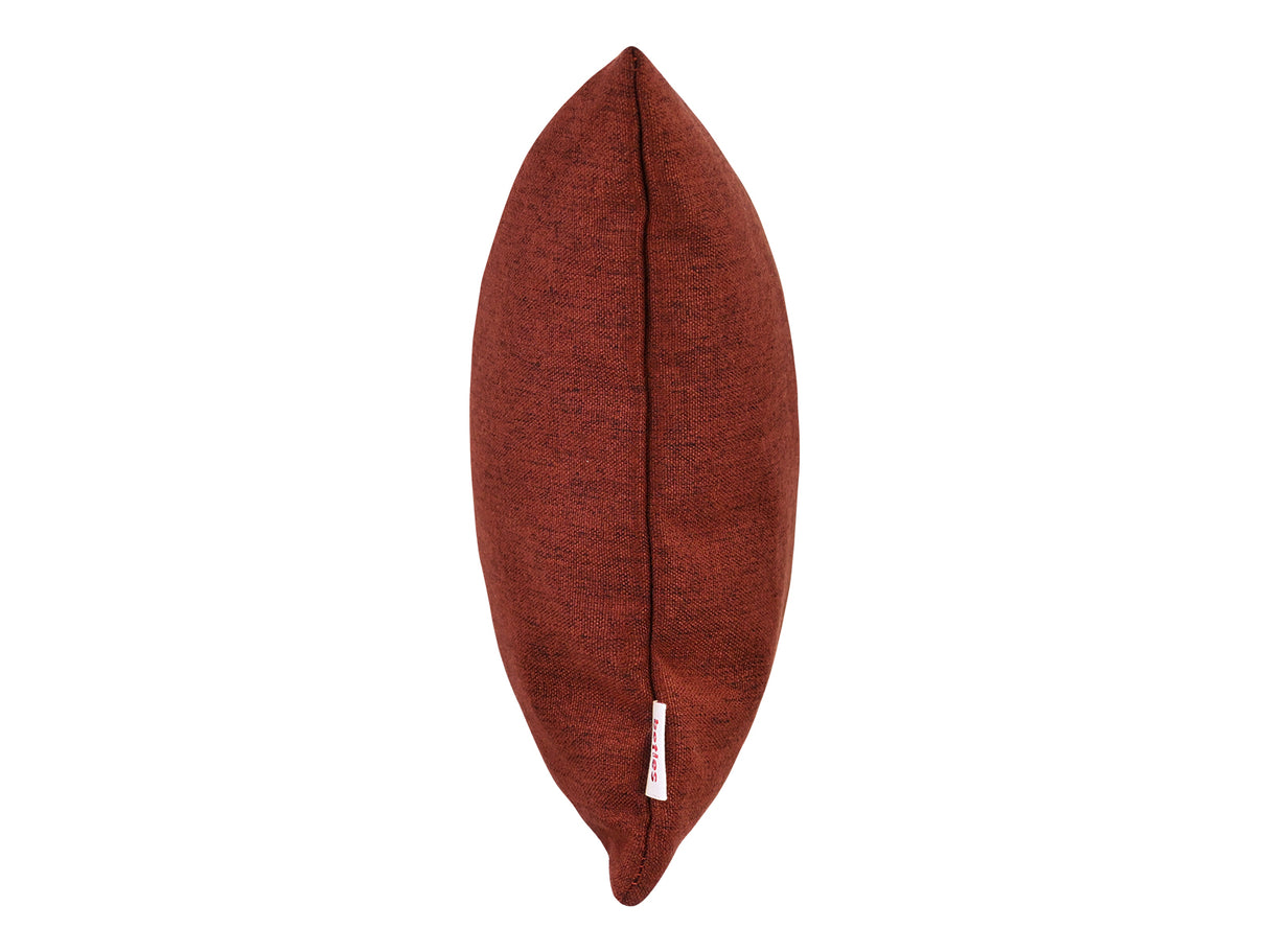 beties Wunschton Kissenhülle Rusty Bordeaux 30x50 cm – seitenansicht