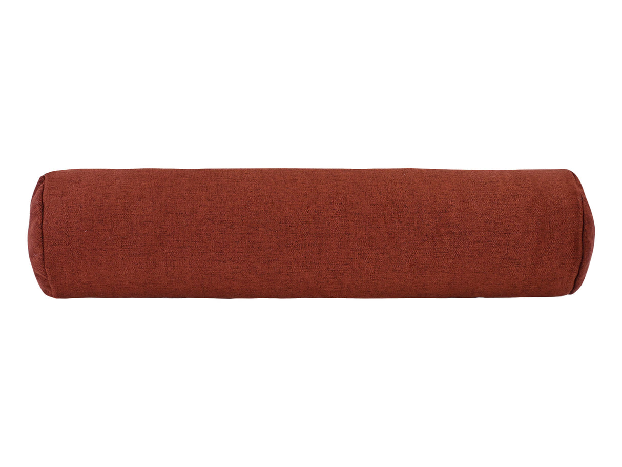 beties Wunschton Nackenrolle gefüllt Rusty Bordeaux 13x50 cm – vorderansicht