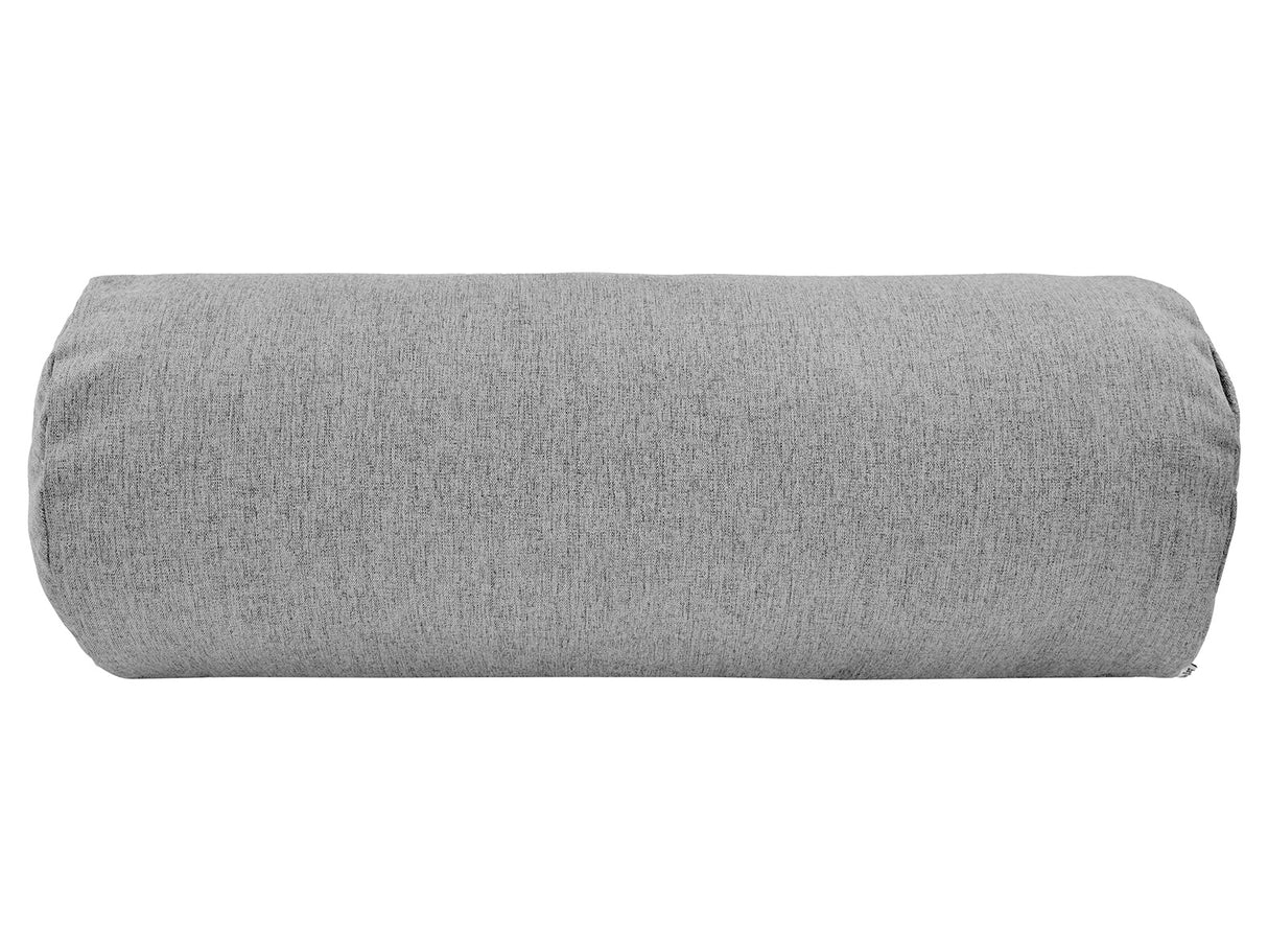 beties Wunschton XL Rollenhülle 25x70 cm Silber Grau – Vorderansicht, melierter Möbelstoff