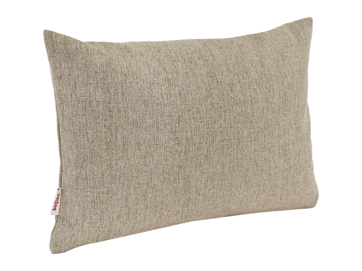 beties Wunschton Kissenhülle 25x35 cm Taupe Braun – Schrägansicht, melierter Möbelstoff