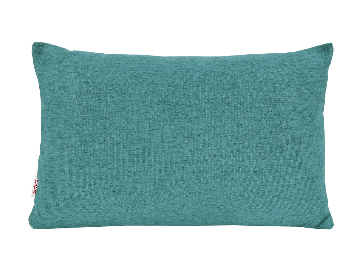 beties Wunschton Kissenhülle 40x60 cm Teal Petrol – vorderansicht, melierter Möbelstoff