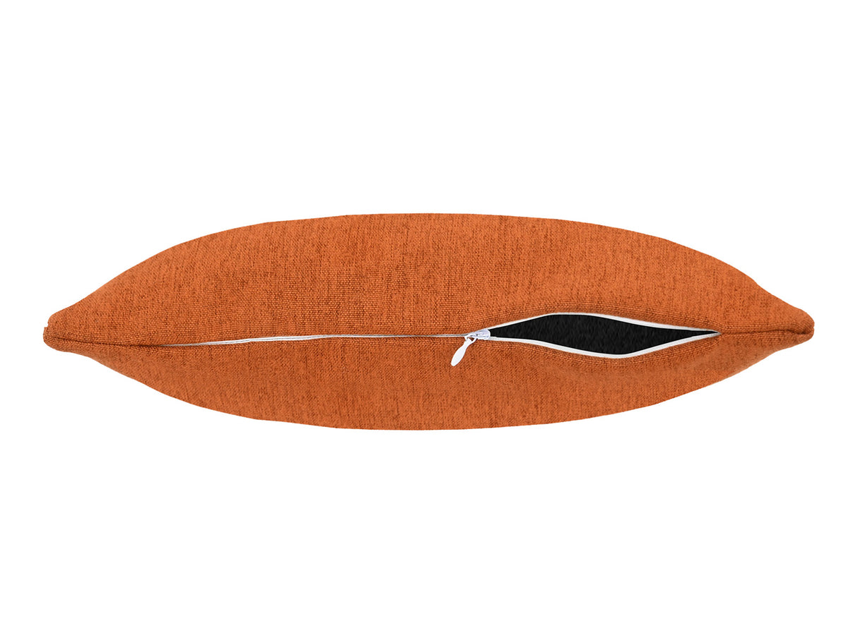 beties Wunschton Kissenhülle 25x35 cm Terracotta Orange – liegend, melierter Möbelstoff