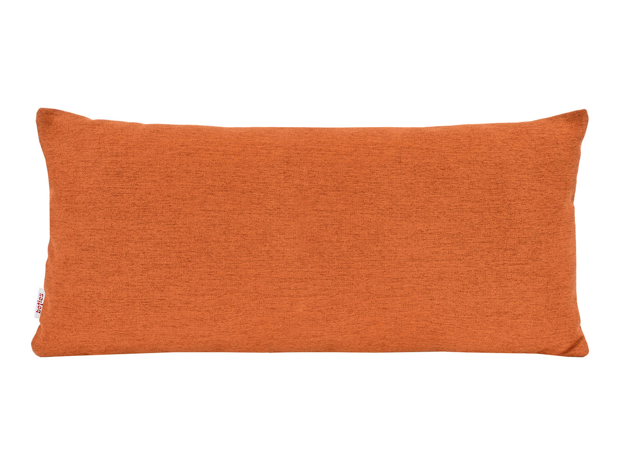 beties Wunschton Kissenhülle 30x70 cm Terracotta Orange – vorderansicht, melierter Möbelstoff