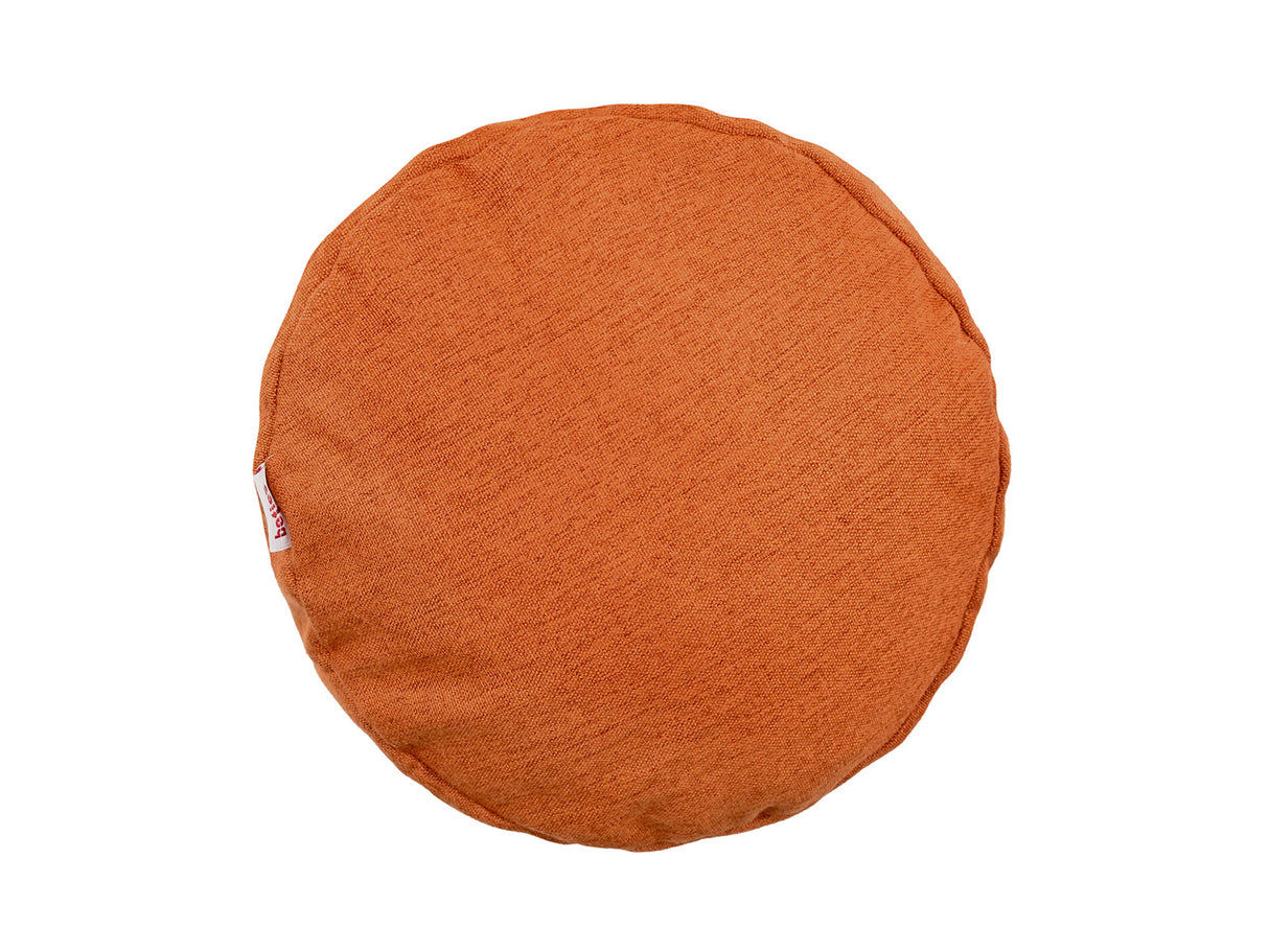 beties Wunschton XL Rollenhülle 25x70 cm Terracotta Orange – seitenansicht, melierter Möbelstoff