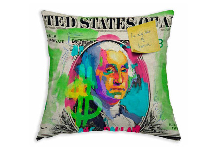 Kissenhülle ca. 45x45 cm Mischgewebe POP Collection beties "Dollar"