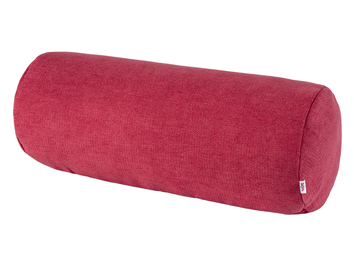 XL Rollenhülle 25x70 cm himbeer-rot Chenille-Haptik beties „FarbTon" – Kissenbezug Oeko-Tex