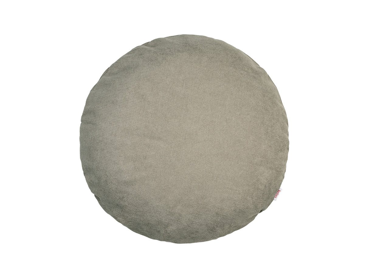 Kissenhülle rund ca. 50 cm Ø greig-taupe Chenille-Haptik beties „FarbTon"