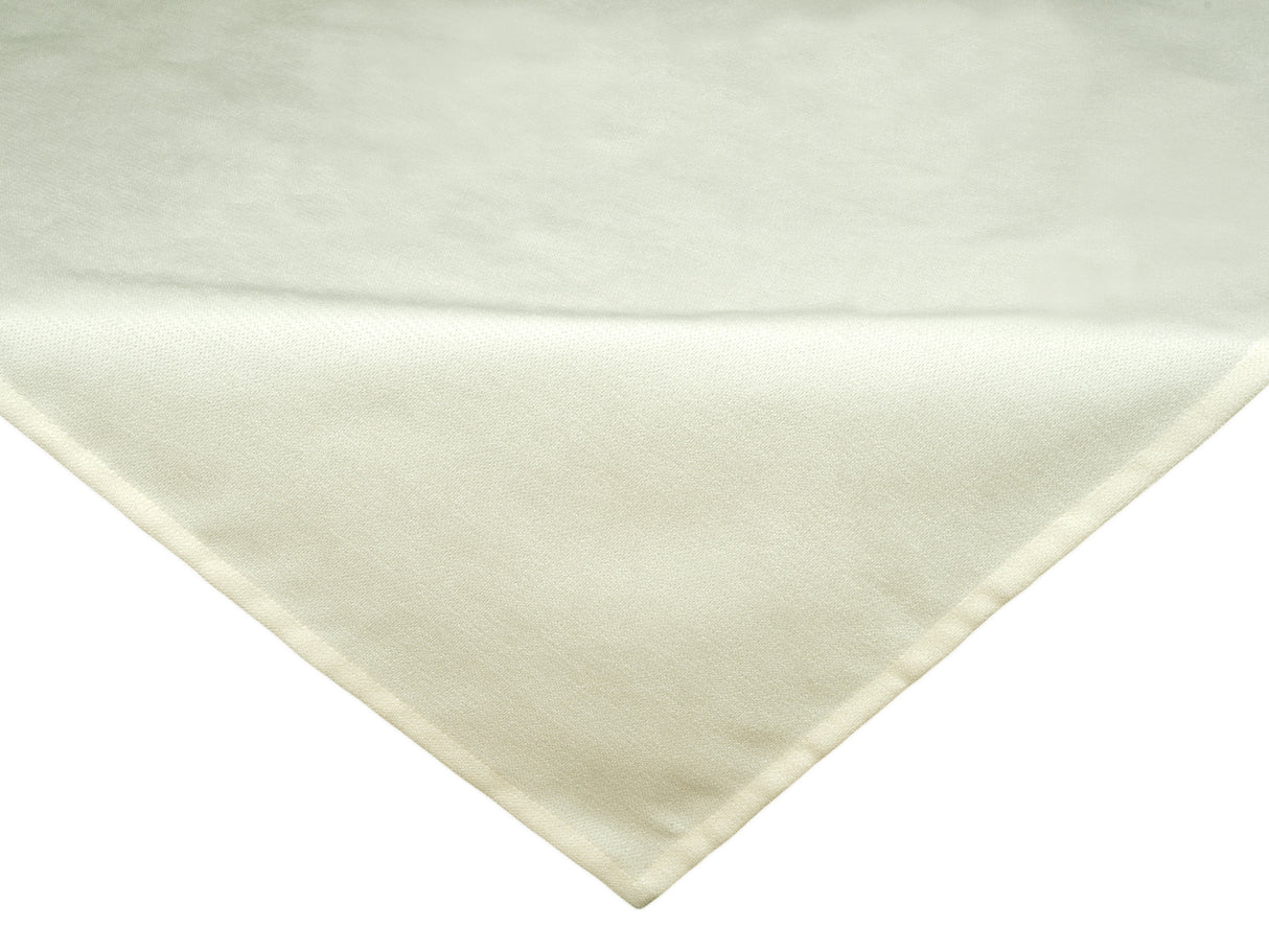 XS Mitteldecke 60x60 cm sahne-weiß Chenille-Haptik beties „FarbTon"