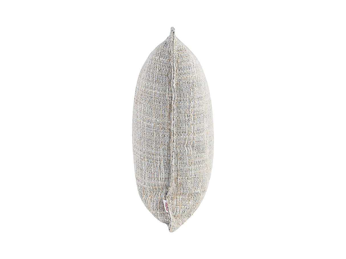 beties Freiluft Outdoor-Kissenhülle 30x50 cm Beige Seitenansicht – wetterfeste Kissenhülle für Gartensofa