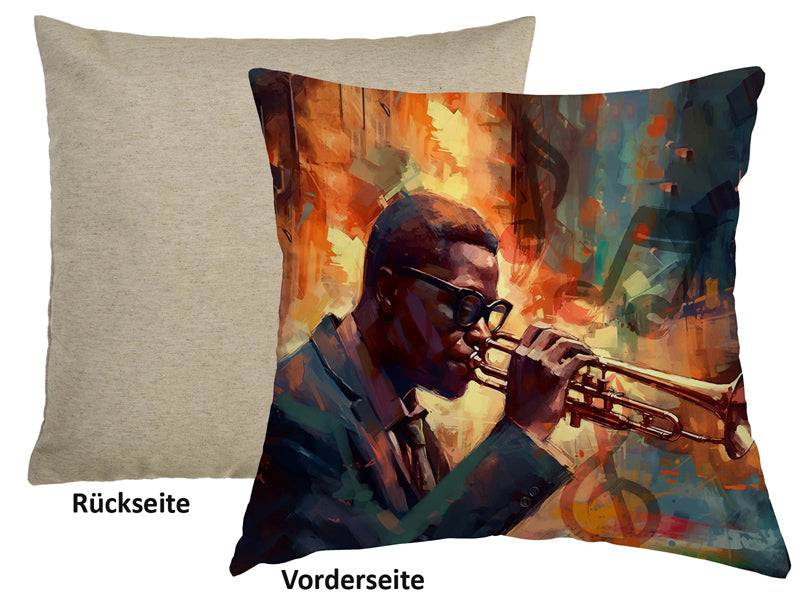 Cushion cover approx. 45x45 cm, mixed fabric, POP Collection beties "Jazz"