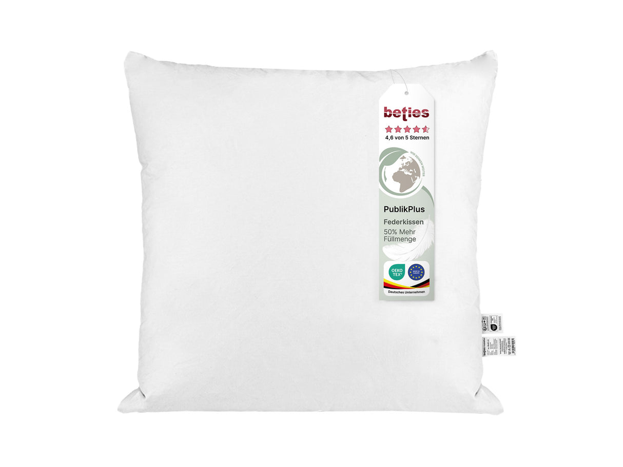 beties Publikplus Federkissen Fuellkissen 80x80 cm