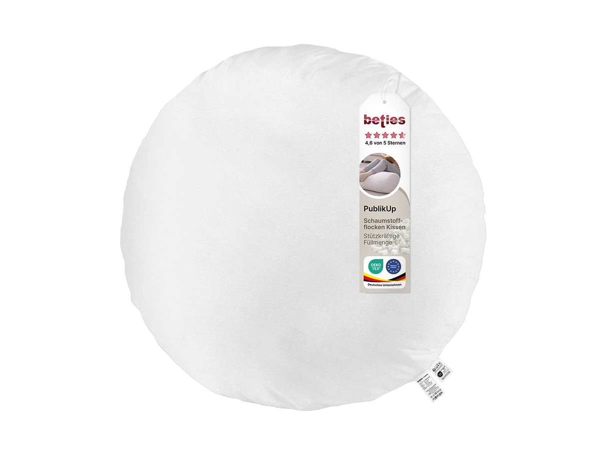 beties Publikup Bodenkissen Pouf rund 80 cm mit Etikett