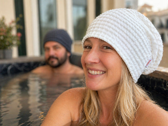 beties Pur Nature sauna beanie – Spa-Feeling zu Hause, Waffelpiqué aus Leinen-Baumwoll-Mix fakten