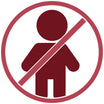 Icon –  Nicht geeignet für Kinder unter 3 Jahren 
