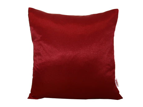 Karmin-roter Glanz Satin Kissenbezug ca. 40x40 cm anschmiegsam & edel von beties.