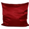 Karmin-roter Glanz Satin Kissenbezug ca. 80x80 cm anschmiegsam & edel von beties.