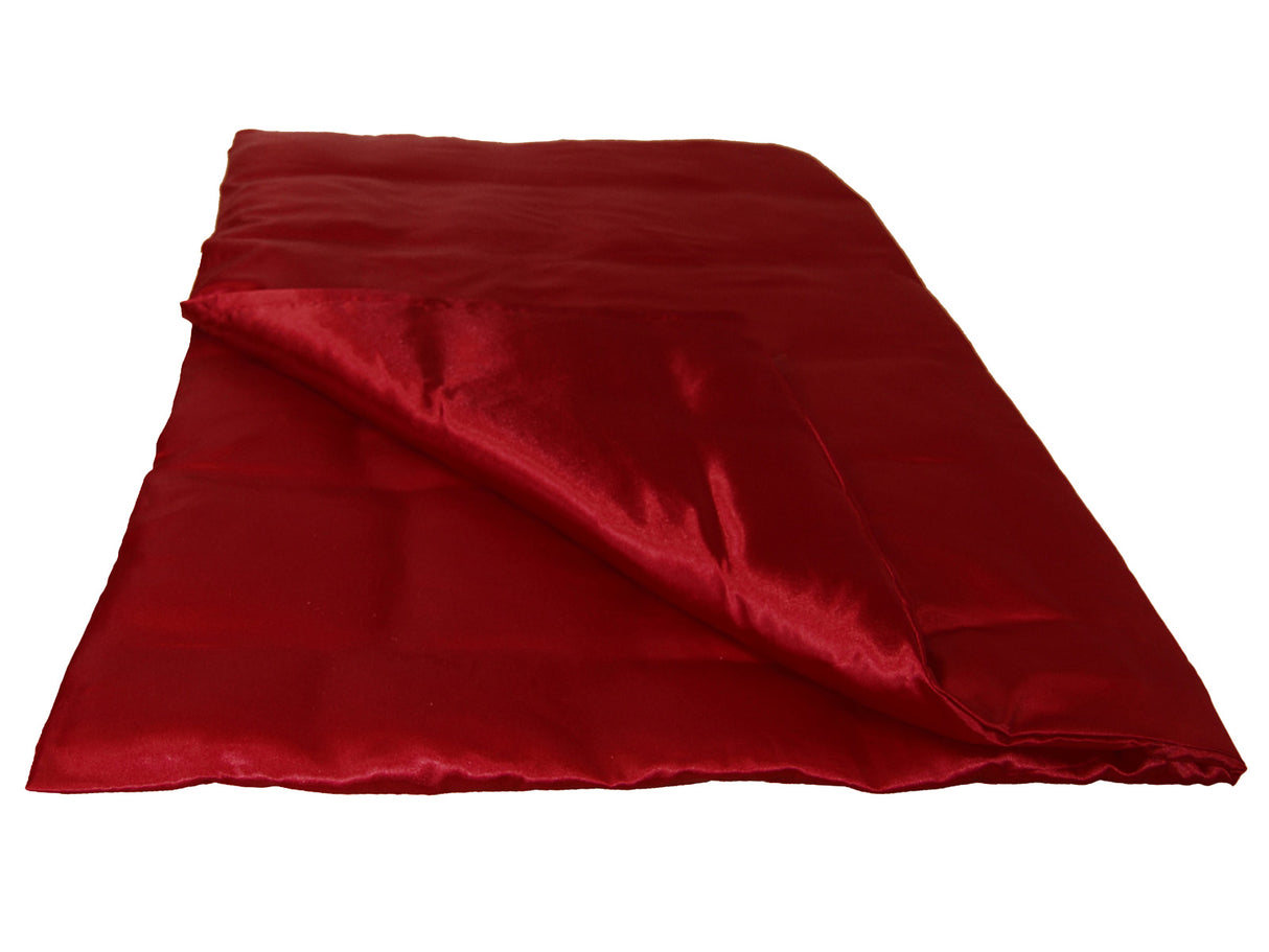 Karmin-roter Glanz Satin Bettbezug ca. 155x220 cm anschmiegsam & edel von beties.