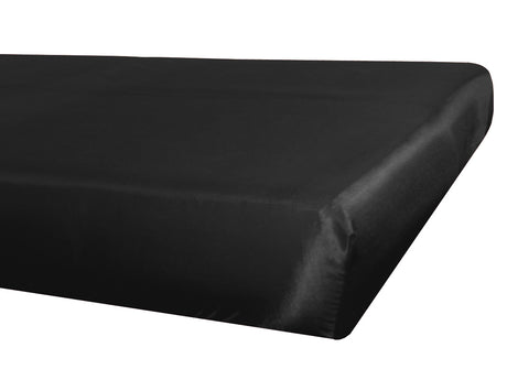 Spannbetttuch ca. 160x200 cm schwarz Glanz Satin anschmiegsam & edel von beties.