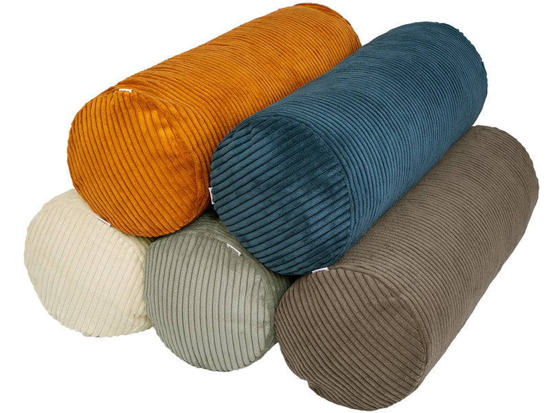 XL roll cover approx. 25x70 cm block corduroy velvet beties "HYggelig No.2" cushion cover in interior decorator quality from a German company