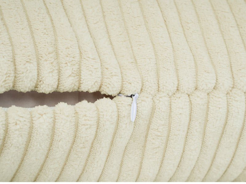 Nackenrollen Hülle ca. 15x40 cm Block Cord-Samt beties "HYggelig No.2" Kissenbezug in Raumausstatter Qualität aus deutschem Unternehmen