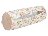 Neck roll cover approx. 15x40 cm, bunny motif, beties "Hoppel"