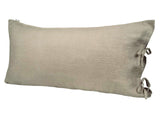 Kissenbezug ca. 40x80 cm leinen-taupe 100% Leinen beties "Leinen"