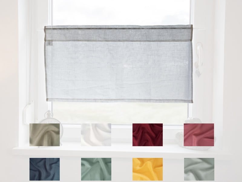 Cafe curtain approx. 85x45 cm 100% linen beties "Linen"