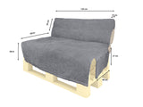 Pallet support petrol approx. 120x140 cm beties "DayLight"