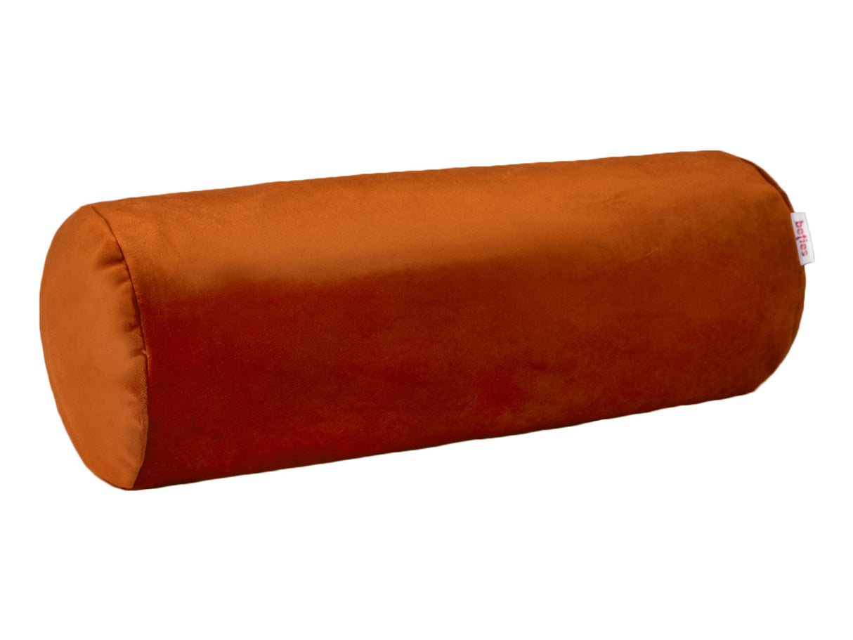 Nackenrollen Hülle ca. 15x40 cm rost-orange beties "Samt&Sonders"