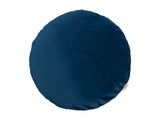 Kissenhülle rund ca. 40 cm Ø admiral-blau beties "Samt&Sonders"