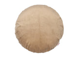Kissenhülle rund ca. 40 cm Ø braun-beige beties "Samt&Sonders"