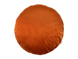 Kissenhülle rund ca. 40 cm Ø rost-orange beties "Samt&Sonders"