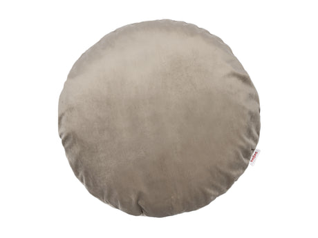Kissenhülle rund ca. 40 cm Ø taupe beties "Samt&Sonders"