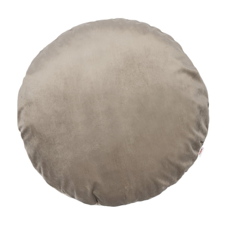 Kissenhülle rund ca. 60 cm Ø taupe beties "Samt&Sonders"