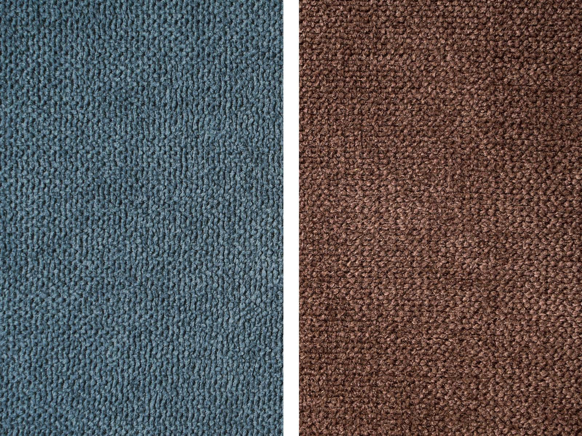 Dekokissen-Set 4-teilig mit Füllung – Chenille in Braun und Blau | beties Chenille Harmonie
