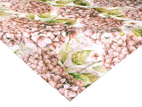 Mitteldecke ca. 80x80 cm burgundy-rose Hortensie beties "Landlust"